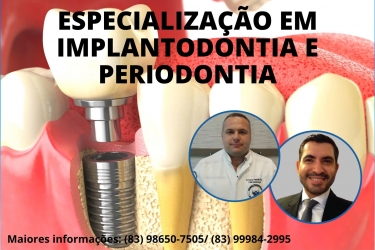 ESPECIALIZAÇÃO EM IMPLANTODONTIA E PERIODONTIA