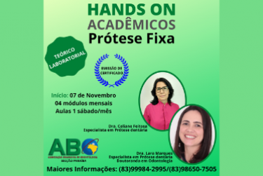 HANDS ON PARA ACADÊMICOS - PRÓTESE FIXA